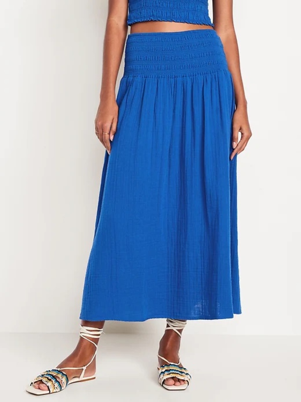 Old Navy High-Waisted Crinkle Gauze Maxi Skirt